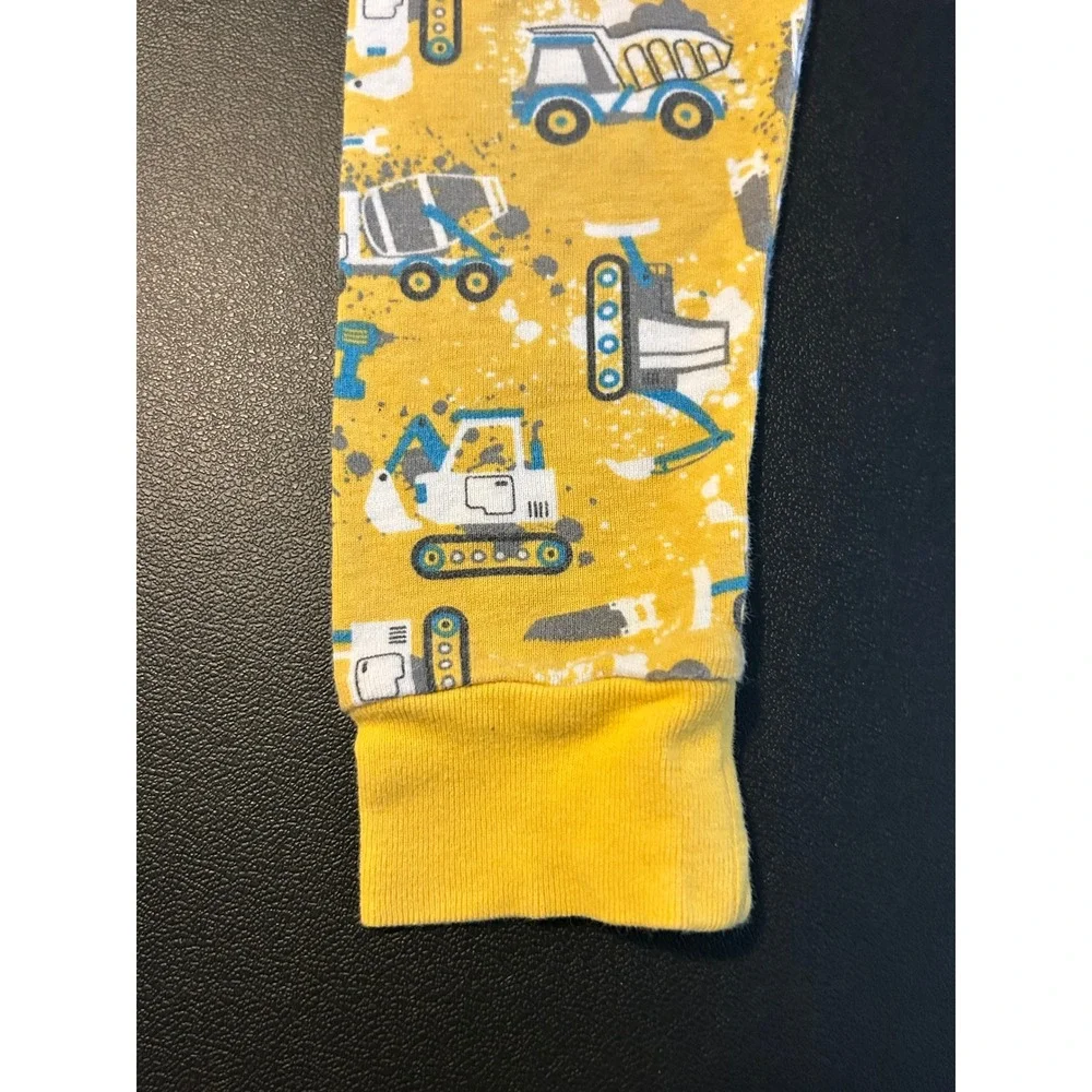 Old Navy Toddler Boys Yellow Construction Truck Cotton Pajama Pants 3T 1507